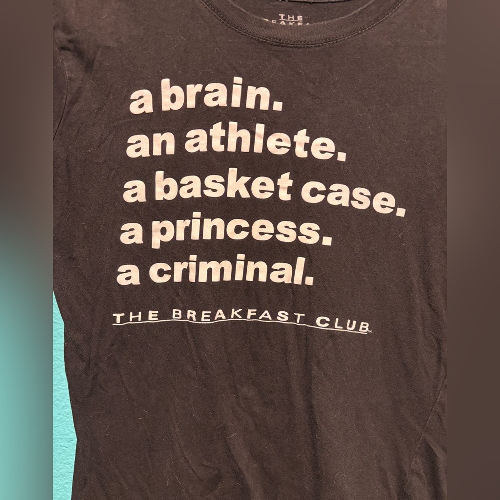 The Breakfast Club tee. Fits Size Medium (tagged XL)